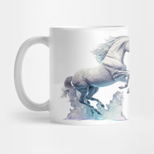 Elegant white horse Mug